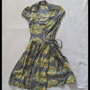 Vintage style wrap dress